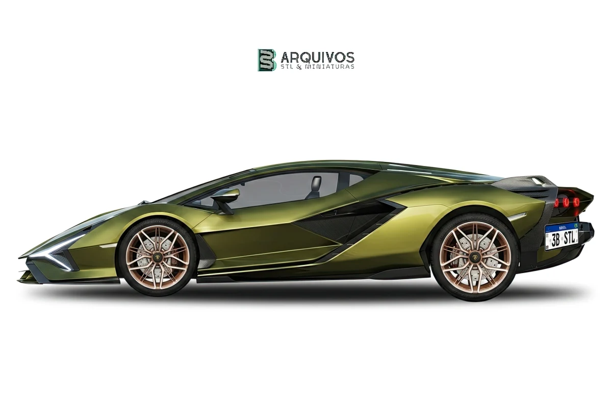 Modelo 3D STL - Lamborghini Sian — foto 3